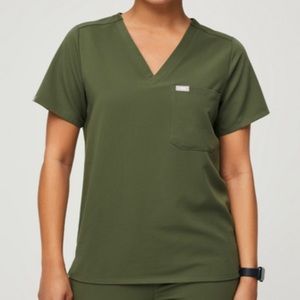Figs Catarina Scrub Top — Limited Edition Dark Olive